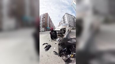 Následky chvilkové nepozornosti a vlastní chyby při jízdě