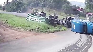 Zázračné přežití motocyklisty v Pital de San Carlos