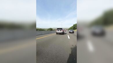 Nehoda motorkáře na dálnici #2