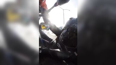 Nehoda motorkáře na dálnici #2
