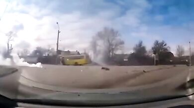 Ruský dron v Nikopolu zaútočil na civilní automobil