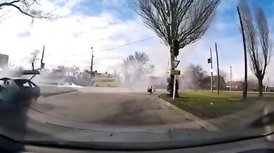 Ruský dron v Nikopolu zaútočil na civilní automobil