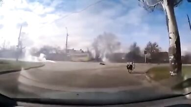 Ruský dron v Nikopolu zaútočil na civilní automobil