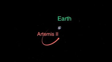 Mise Artemis II: Čtyřčlenná posádka obletí Měsíc po bezpečné návratové dráze