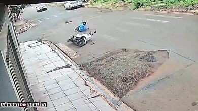 Neúspěšný útěk před policií v Pontalu: Motocyklista při honičce nezvládl řízení a havaroval