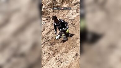 Pokus o vyjetí strmého kopce na krosce