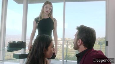 Autumn Falls a Bunny Colby mají své velké kozy a pusy nacpané tvrdým pérem