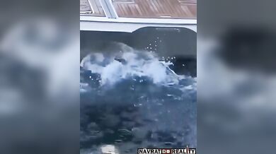 Stylový pád na lodi