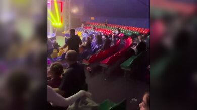 Panika v ruském cirkuse: Tygr přeskočil poničenou bezpečnostní síť a vnikl mezi diváky
