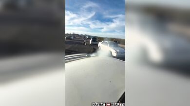 Driftař v plné rychlosti sestřelil fanouška