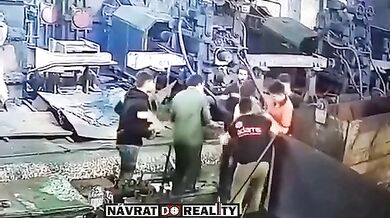 Pracovní nehoda v železárně