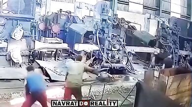 Pracovní nehoda v železárně