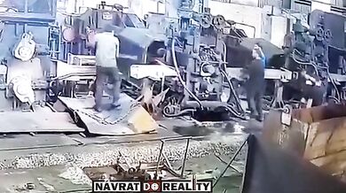 Pracovní nehoda v železárně