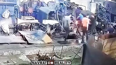 Pracovní nehoda v železárně