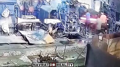 Pracovní nehoda v železárně