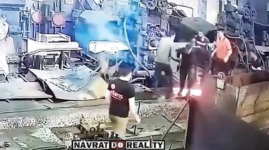 Pracovní nehoda v železárně