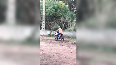 Nezvládnutá jízda na krosce