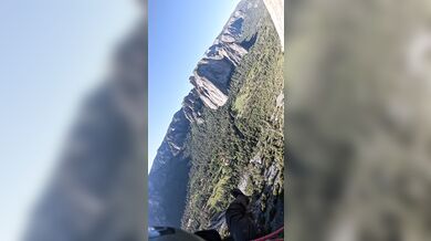 Dramatický pád na El Capitan: Horolezci se v Yosemitském národním parku utrhl kus skalní stěny
