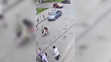 Ženu na přechodu v plném běhu srazil divoký srnec a pak utekl do lesa