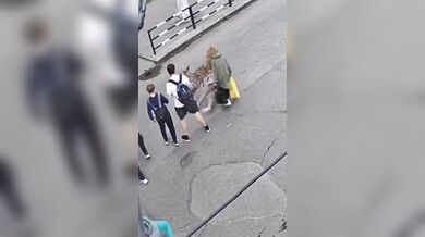 Ženu na přechodu v plném běhu srazil divoký srnec a pak utekl do lesa