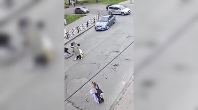 Ženu na přechodu v plném běhu srazil divoký srnec a pak utekl do lesa