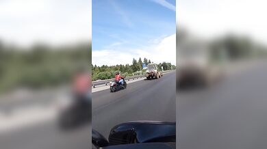 Brutální nehoda motorkáře #2