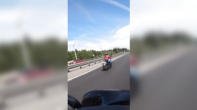 Brutální nehoda motorkáře #2