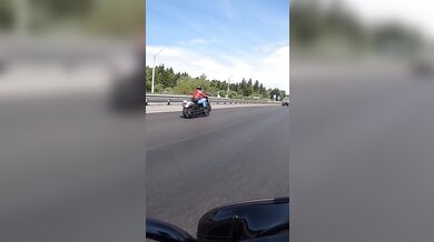 Brutální nehoda motorkáře #2