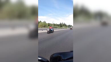 Brutální nehoda motorkáře #2