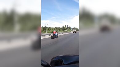 Brutální nehoda motorkáře #2