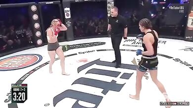 Krvavě zbitá zápasnice