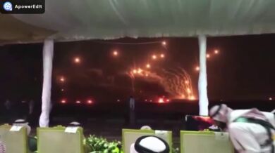 Ohňostroj arabské armády