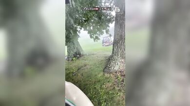 Úder blesku na golfovém hřišti: Muž v Ohiu natočil moment, kdy do něj při bouřce uhodil blesk