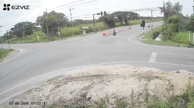 Sražení motorkáře na křižovatce #2