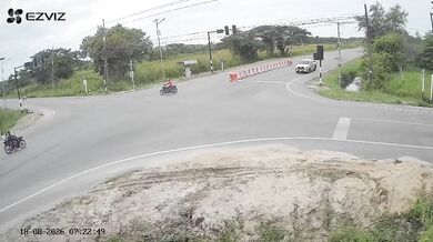 Sražení motorkáře na křižovatce #2