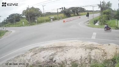 Sražení motorkáře na křižovatce #2