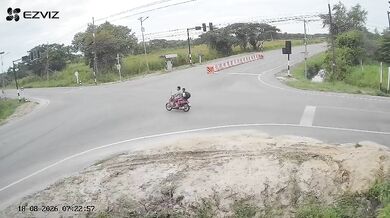Sražení motorkáře na křižovatce #2
