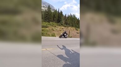 Střet motorkáře se zvěří