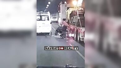 Kuriózní nehoda motorkáře #2