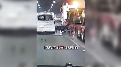 Kuriózní nehoda motorkáře #2