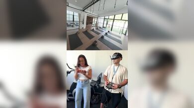Působivá prohlídka fitcentra na Bali: Dron natočil plynulé video díky přesné koordinaci