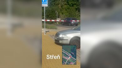 Nebezpečná situace ve Střeni u Olomouce