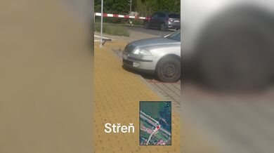 Nebezpečná situace ve Střeni u Olomouce