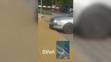 Nebezpečná situace ve Střeni u Olomouce