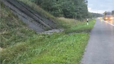 Řidiči Tesly praskla pneumatika na německé dálnici