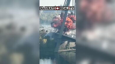 Ruský útok na most v Kyjevě: Při náletu na klíčové spojení přes řeku byli zraněni dva lidé