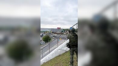 Sestřelení ukrajinského dronu