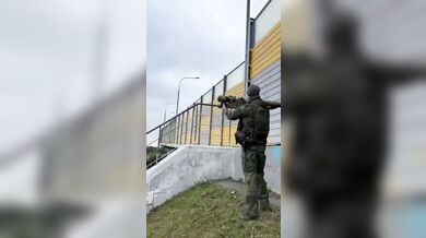 Sestřelení ukrajinského dronu