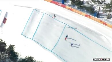 Tvrdý pád ve skicrossu