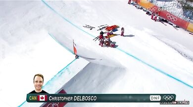 Tvrdý pád ve skicrossu